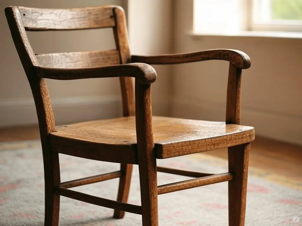 a wooden chair