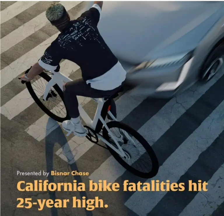 California bicycle fatalities hit 25 year high